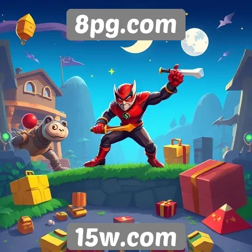 Variedade de jogos disponíveis no 8pg.com